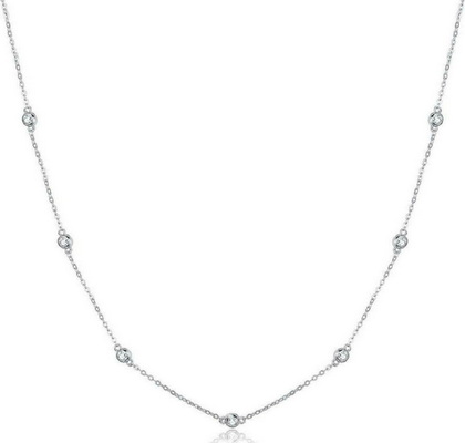 Necklace with Silver Zircon